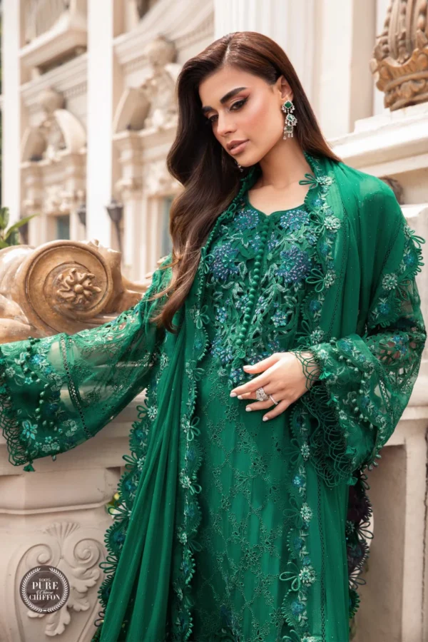 EMERALD GREEN CHIFFON SUIT | MPC 23 108 - Image 6