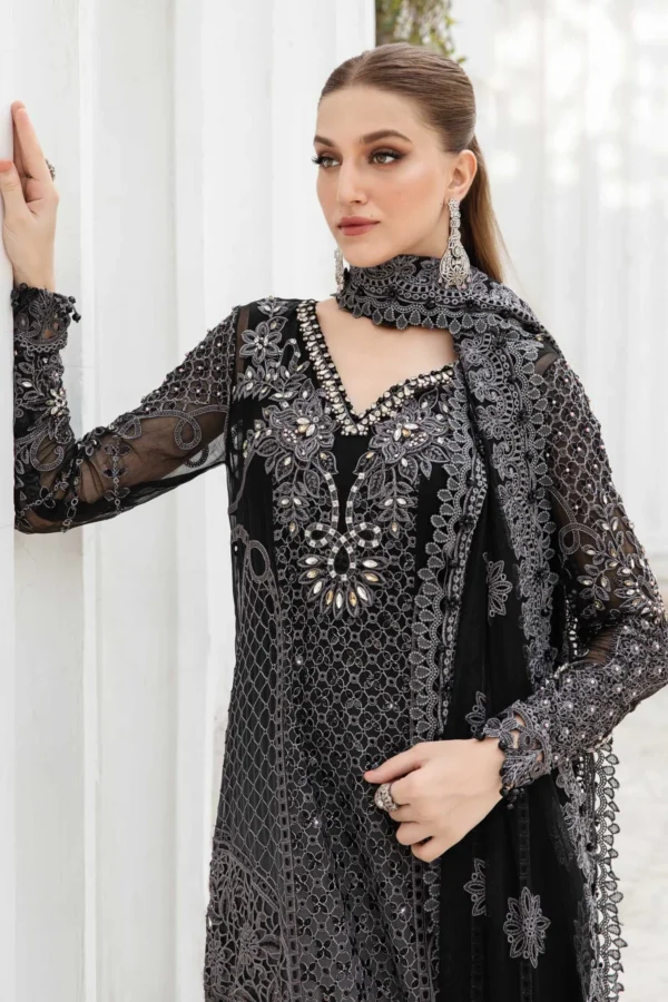EMBROIDERED CHIFFON SUIT | MPC 24 101 - Image 5