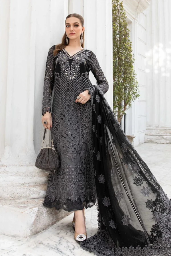 EMBROIDERED CHIFFON SUIT | MPC 24 101