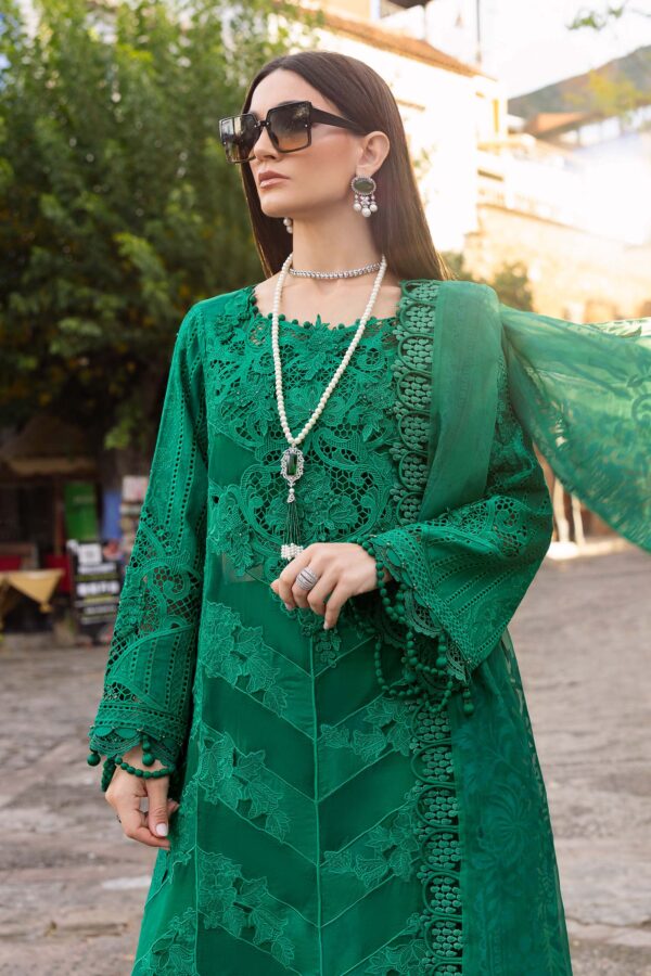 3 PIECE UNSTITCHED EMBROIDERED LAWN SUIT-D-2508-B - Image 4