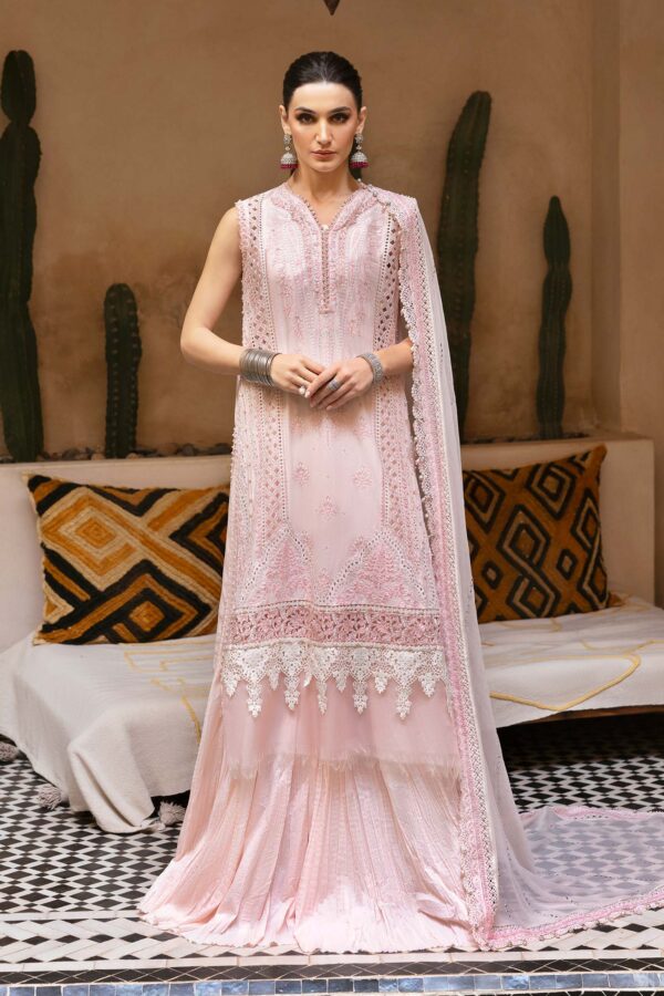 3 PIECE UNSTITCHED EMBROIDERED LAWN SUIT | D-2511-A