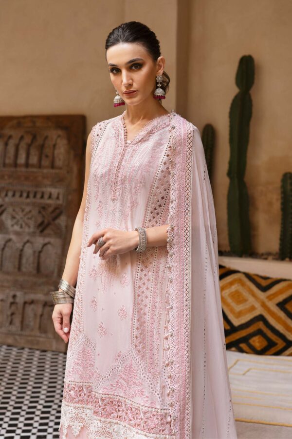 3 PIECE UNSTITCHED EMBROIDERED LAWN SUIT | D-2511-A - Image 4