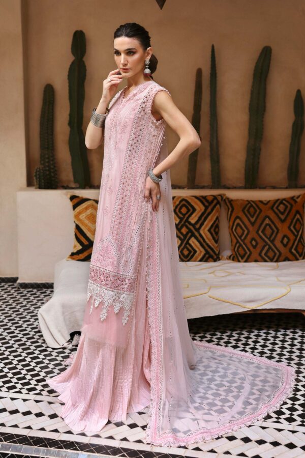 3 PIECE UNSTITCHED EMBROIDERED LAWN SUIT | D-2511-A - Image 5