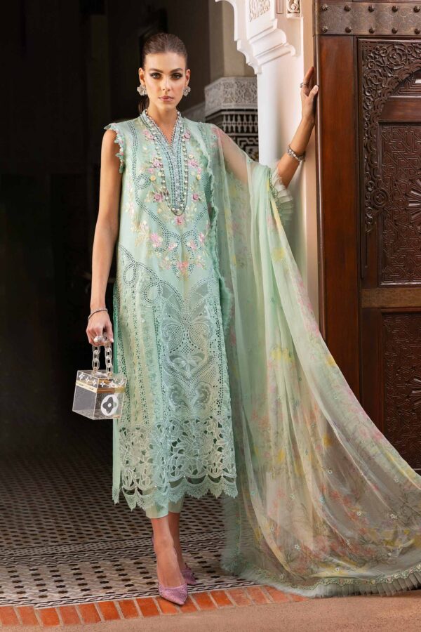 3 PIECE UNSTITCHED EMBROIDERED LAWN SUIT-D-2514-A