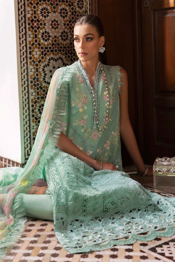 3 PIECE UNSTITCHED EMBROIDERED LAWN SUIT-D-2514-A - Image 2