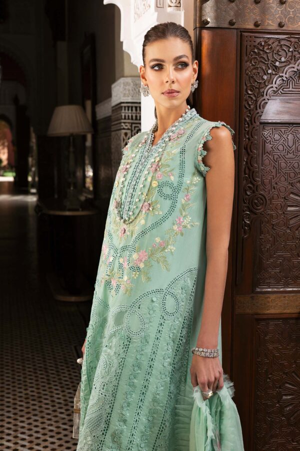 3 PIECE UNSTITCHED EMBROIDERED LAWN SUIT-D-2514-A - Image 5