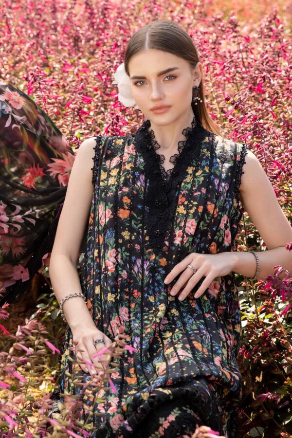 3 Piece Unstitched Printed Lawn Suit | MPT-2507-B - Image 5