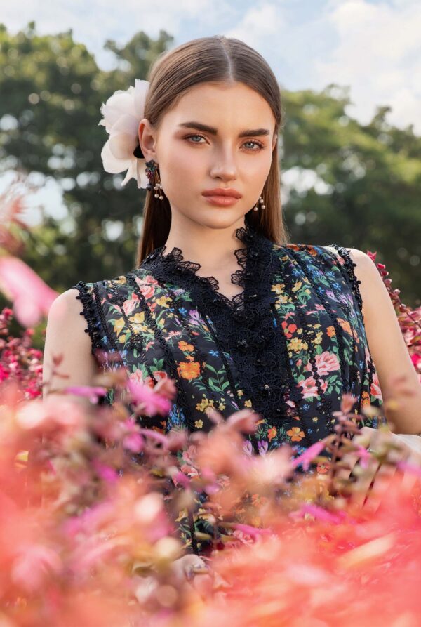 3 Piece Unstitched Printed Lawn Suit | MPT-2507-B - Image 3