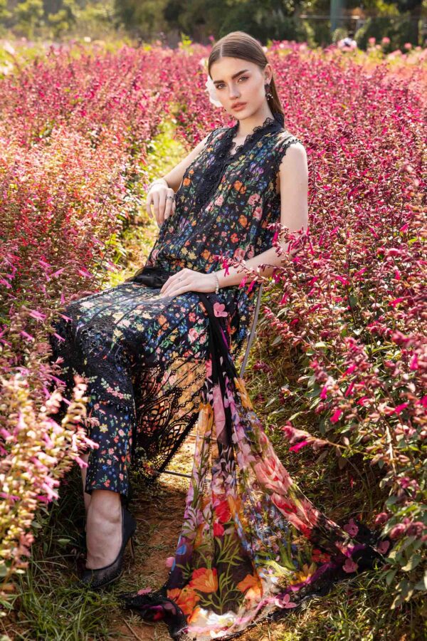 3 Piece Unstitched Printed Lawn Suit | MPT-2507-B - Image 6