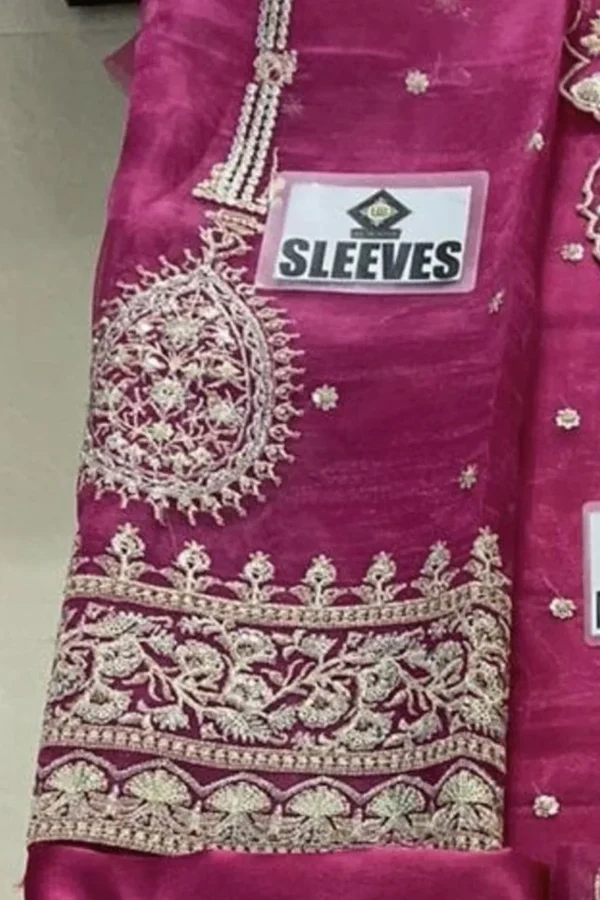 ORGANZA WITH BANARSI JACQUARD DUPATTA-ISFAHAN - Image 5