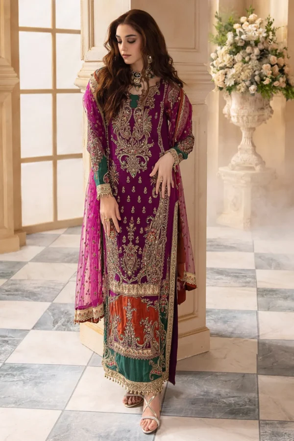 Premium Luxury Handwork Chiffon Dress DJW4-08
