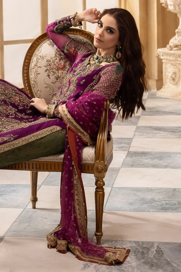 Premium Luxury Handwork Chiffon Dress DJW4-08 - Image 5