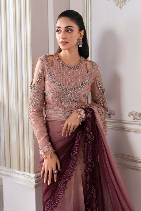 EMBROIDERED CHIFFON SAREE BD-3001 - Image 2